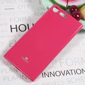 Mercury Goospery - Sony Xperia XZ Premium Hoesje - Zachte Back Case Jelly Roze