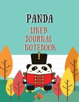 Panda Lined Journal Notebook