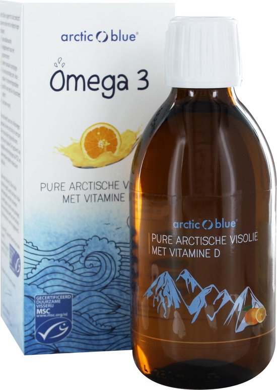 Arctic Blue Omega 3 Pure Arctische Visolie met Vitamine D 250 ml