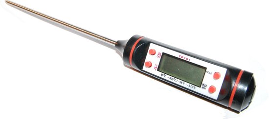 Gemarkeerd nogmaals vork Digitale Keukenthermometer BBQ thermometer | bol.com