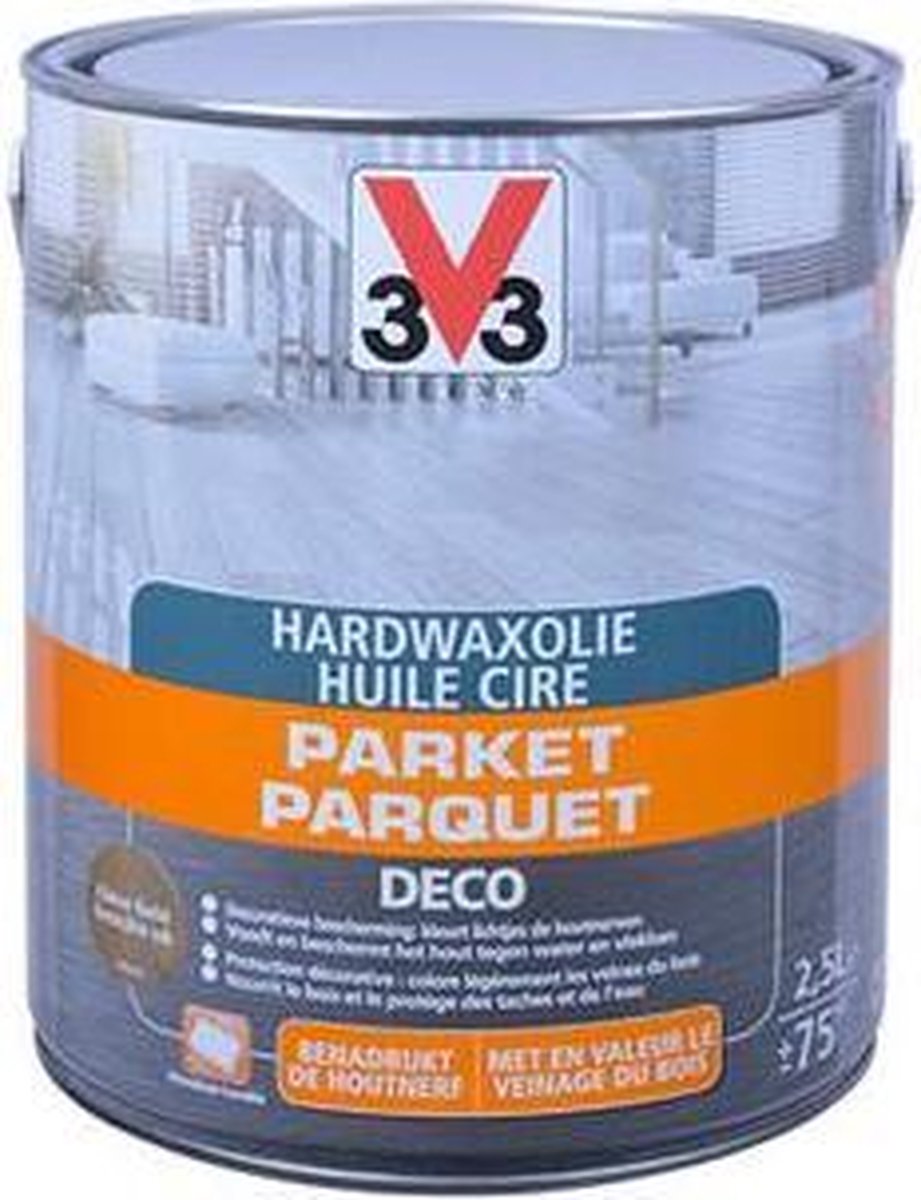 V33 Parket - Wit - 1 l - 30 m²/l