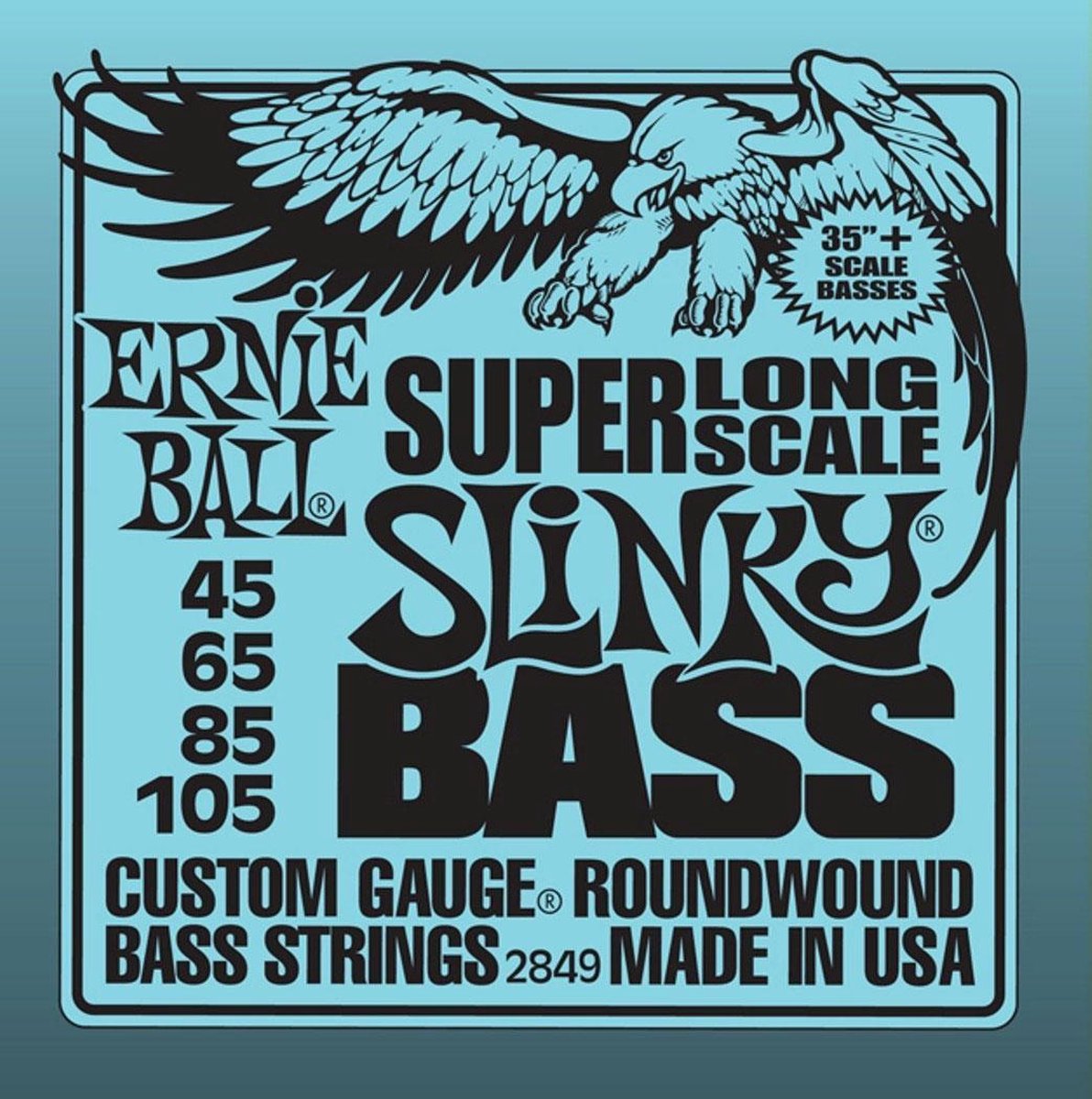 Ernie Ball 2849 Super Long Scale Slinky Bass 4 snaren