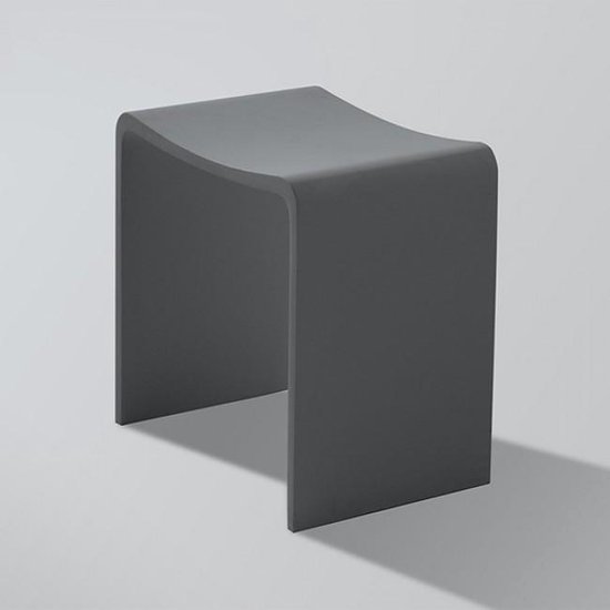 Douchekruk Solid Surface Lodi Donker Grijs