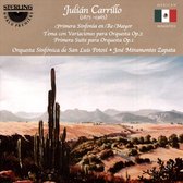 Julián Carrillo: Primera Sinfonia en Re Mayor; Tema con Variaciones para Orquesta Op. 2; Primera Suite para Orquesta Op. 1