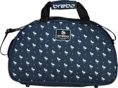 Brabo Shoulderbag Flamingo Blue Sticktas Unisex - Blue