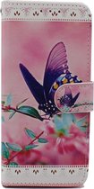 Apple iPhone 11 Hoesje met Print - Portemonnee Book Case - Kaarthouder & Magneetlipje - Vlinder