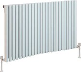 Design radiator horizontaal staal mat wit 60x98cm 1186 watt - Eastbrook Rowsham
