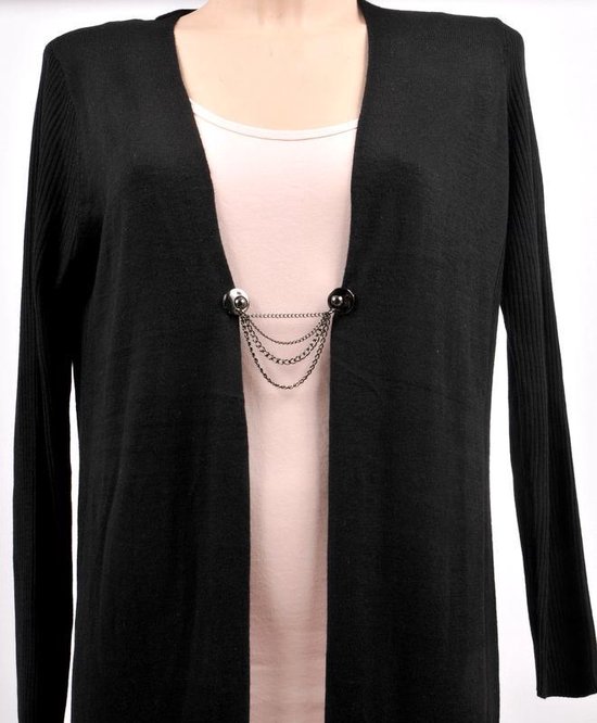 - Vestsluiting - Zwart - Rondje - Vestklem - Vestclip