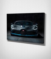 Bugatti Divo Canvas - 100 x 70 cm - Auto - Schilderij - Canvas - Slaapkamer - Wanddecoratie  - Slaapkamer - Foto op canvas