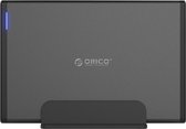 Orico - Aluminium Type-C Harde Schijf Behuizing met slot - 3.5 inch - HDD/SSD - 5Gbps - LED-indicatoren - 1M datakabel - Zwart