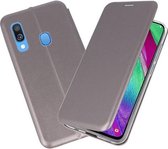 Bestcases Hoesje Slim Folio Telefoonhoesje Samsung Galaxy A40 - Grijs