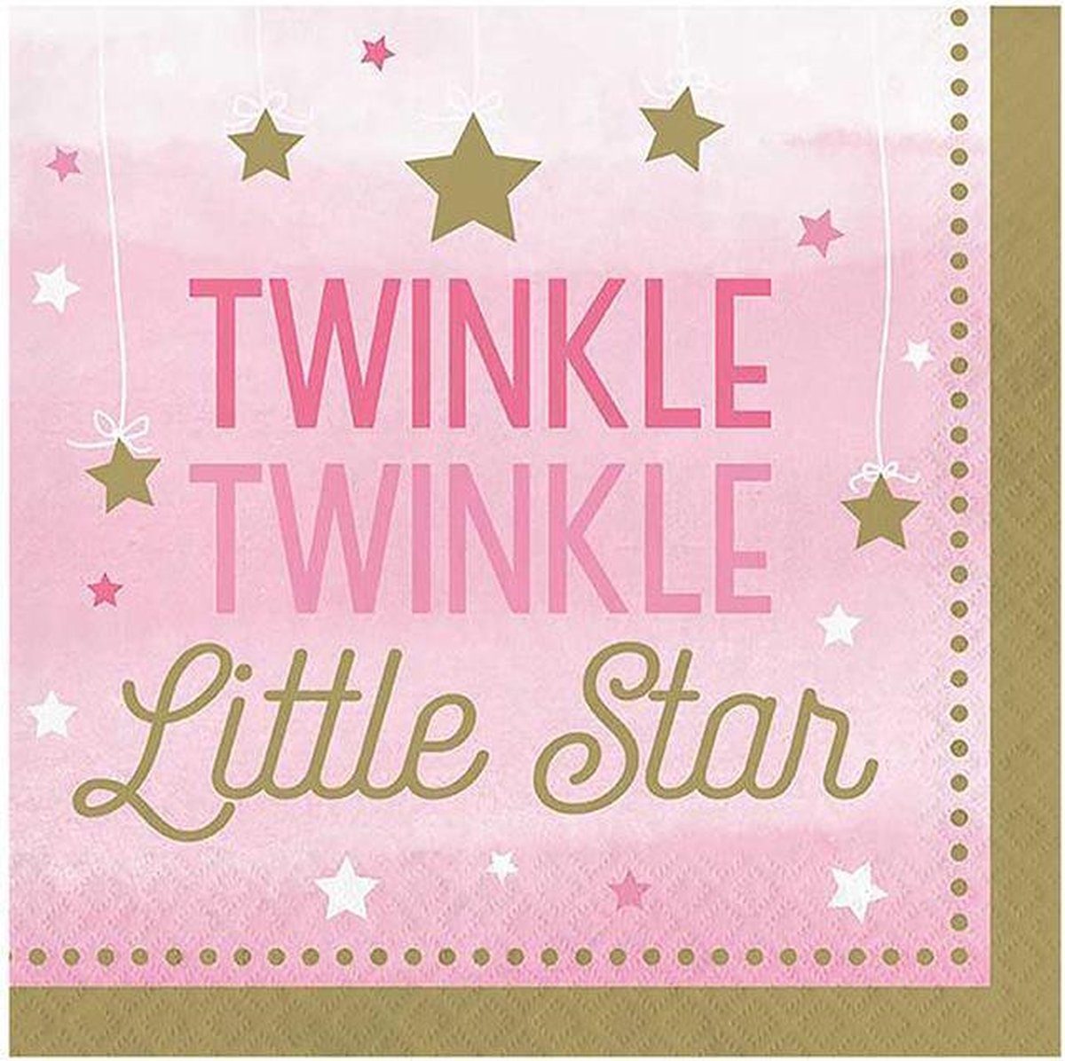 Servetten twinkle girl (33cm, 16st)