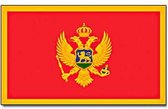 Vlag Montenegro 90 x 150 cm feestartikelen - Montenegro landen thema supporter/fan decoratie artikelen