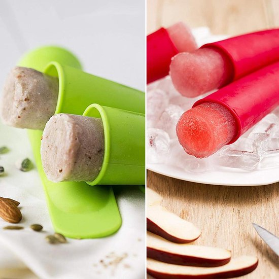 KitchenBrothers Siliconen Waterijs vormen (set 6 stuks) Icelolly Pop
