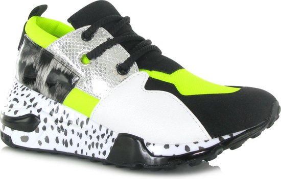 Steve Madden Dames Sneakers Cliff Sneaker - Groen | bol.com