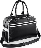 Bagbase Original retro bowling bag, Kleur Black/ White