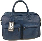 Beagles Omhang Hand & Schoudertas Western Bag School Werk Universiteit Blauw