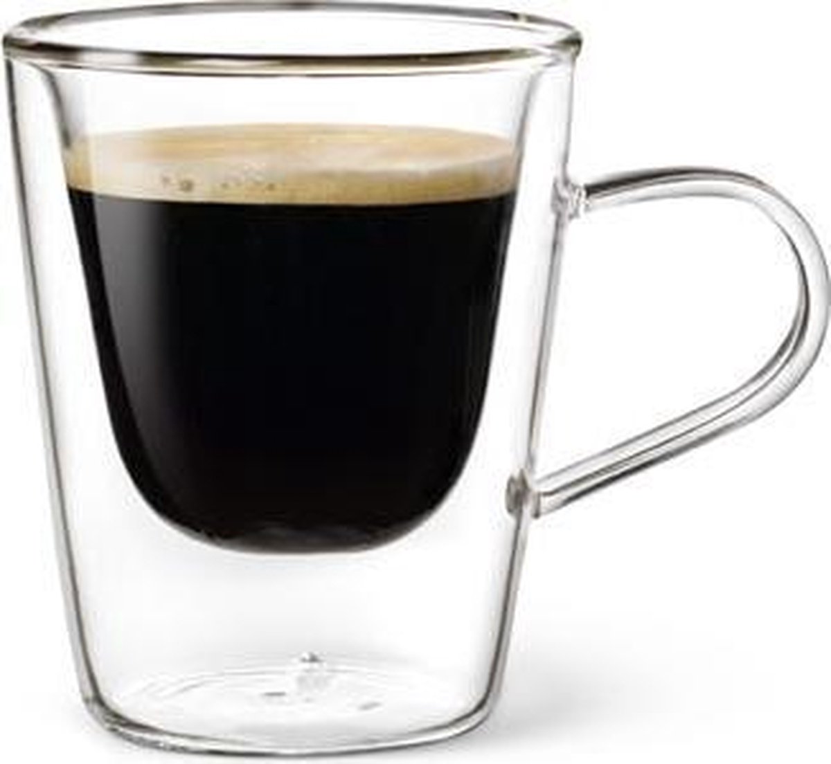 Intrekking Nacht Trouw Dubbelwandig glas Espresso - 10 cl - Set van 2 | bol.com
