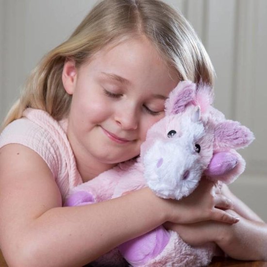 Warmies Roze Eenhoorn - Magnetronknuffel - Warmte dier - Warmte kussen van Warmies — afbeelding 3