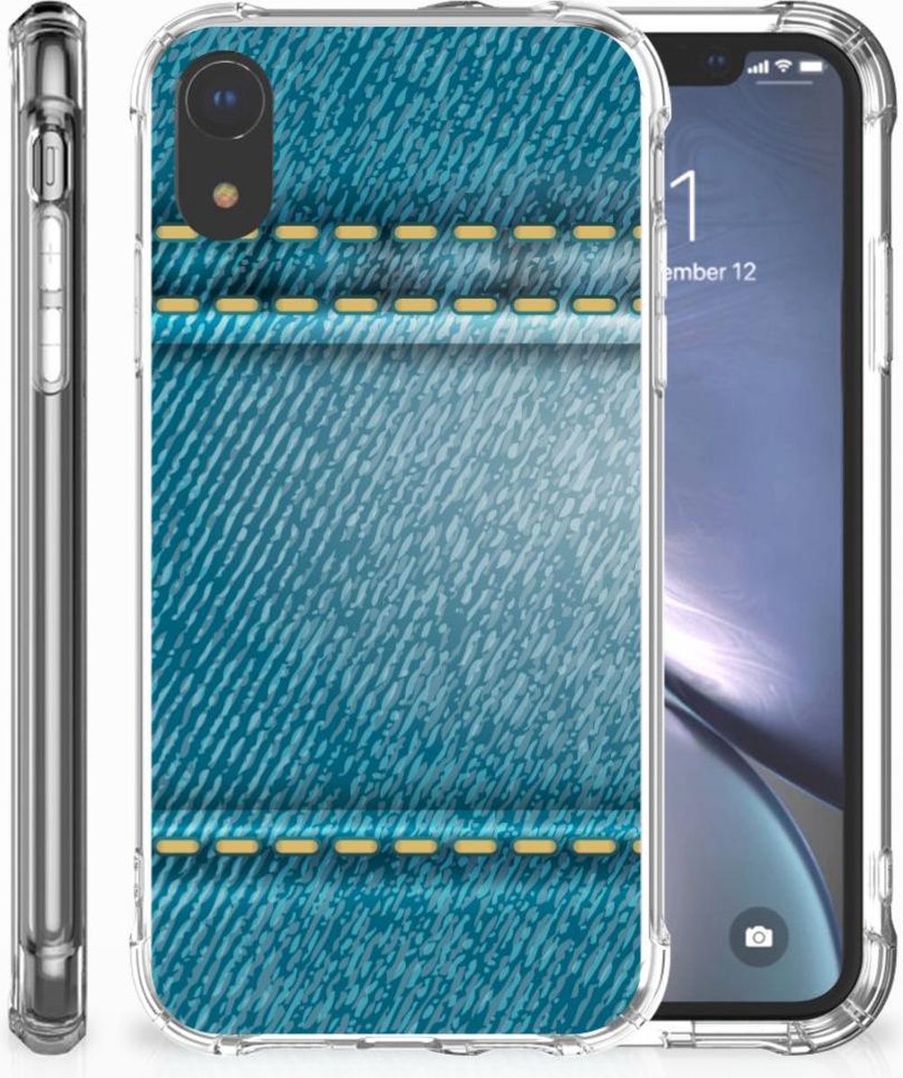 Apple iPhone Xr Anti Shock Bumper Case Jeans