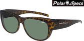 Polar Specs® Overzet Zonnebril PS5097 – Havana Brown – Polarized Green – Medium – Women