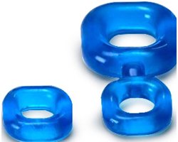 Sport Fucker - Boner Kit - Cockring En Ballstretcher - IJsblauw