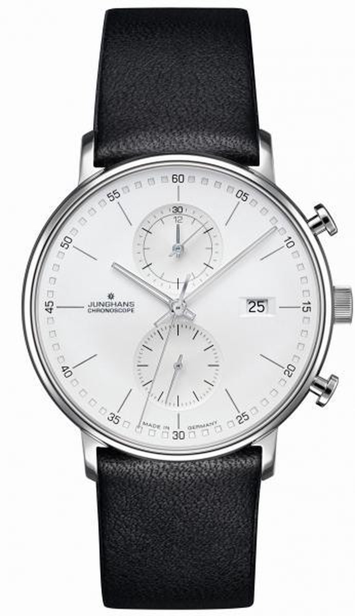 Junghans horloge 041-4770.00- Form C - heren horloge - luxe horloge - chronograaf - cadeautip
