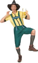 LUCIDA - Groen en geel Beiers kostuum voor heren - L