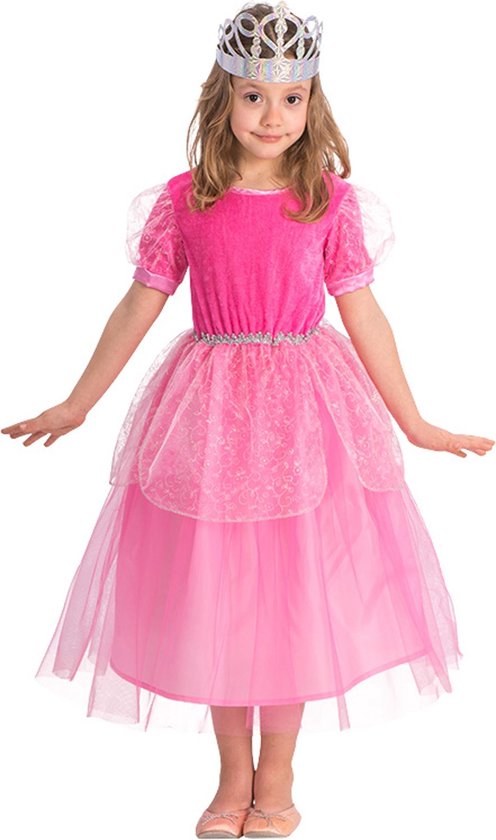 kunstmest Vuilnisbak Onderscheiden Roze prinsessen jurk met tule voor meisjes - Verkleedkleding | bol.com