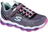 Skechers Glimmer Lights Meisjes Sneakers - Zwart - Maat 28