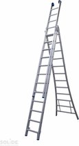 Ladder Type DB driedelig uitgebogen 3x14 sporten + gevelrollen