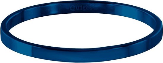 Quiges Stapelring Dames - Vulring Glans - RVS Blauw - Maat 19 - Hoogte 2mm
