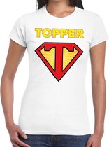 Super Topper t-shirt dames wit  / Wit Super Topper  shirt dames XS