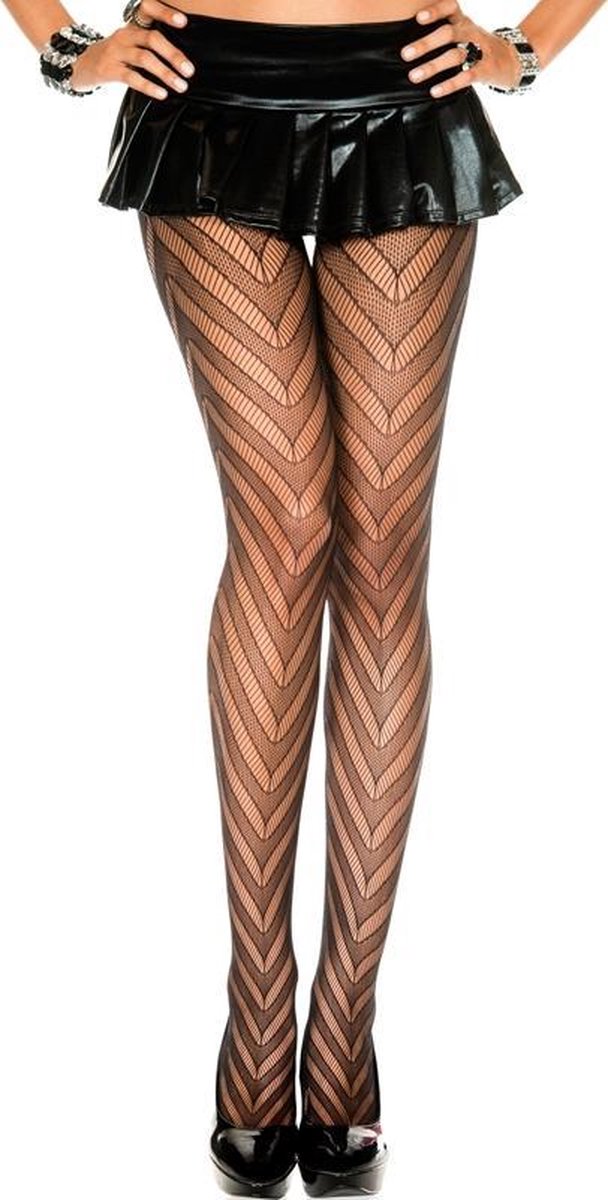 Goedkoopste Zwarte zigzag panty