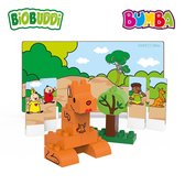 Bumba - Speelgoedblokken - Met kangoeroe - 26 delig
