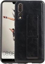 Grip Stand Hardcase Backcover voor Huawei P20 Pro Zwart