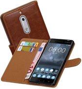 Mobieletelefoonhoesje.nl - Nokia 5 Hoesje Zakelijke Bookstyle Bruin
