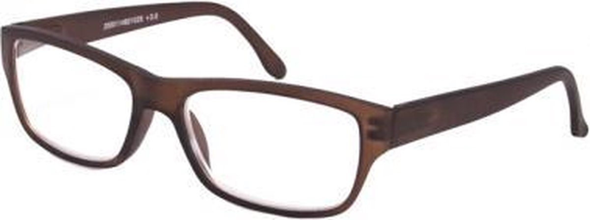 Leesbril donkerbruin matt +2.5