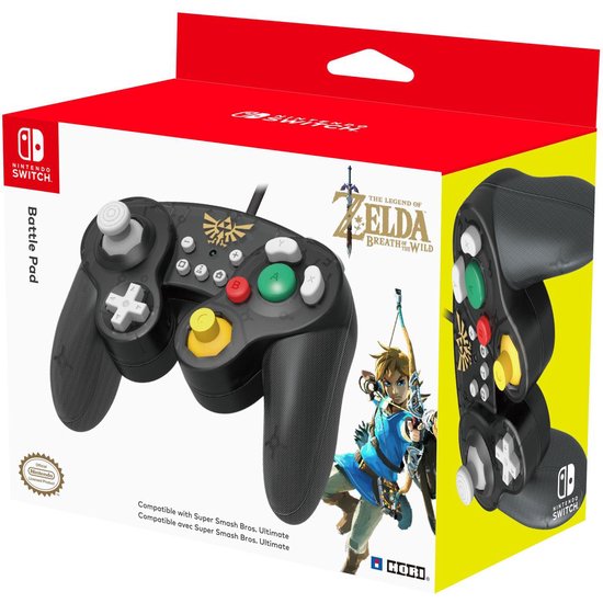 Hori Wired Smash Bros Controller Zelda (Nintendo Switch) - Hori