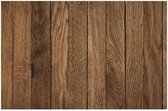 1x Placemat bruine hout print 44 cm - Placemats/onderleggers tafeldecoratie - Tafel dekken