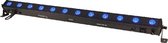 Ibiza Light - DMX-BESTUURDE RGBW LED BAR MET 12 LED & AFSTANDSBEDIENING