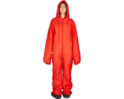 Hygger Nanuk Fiery Red M - Originele slaapzak met mouwen en pijpen, met zijn 3M Thinsulate-vulling is hij warm, lichtgewicht en klein om makkelijk op te rollen