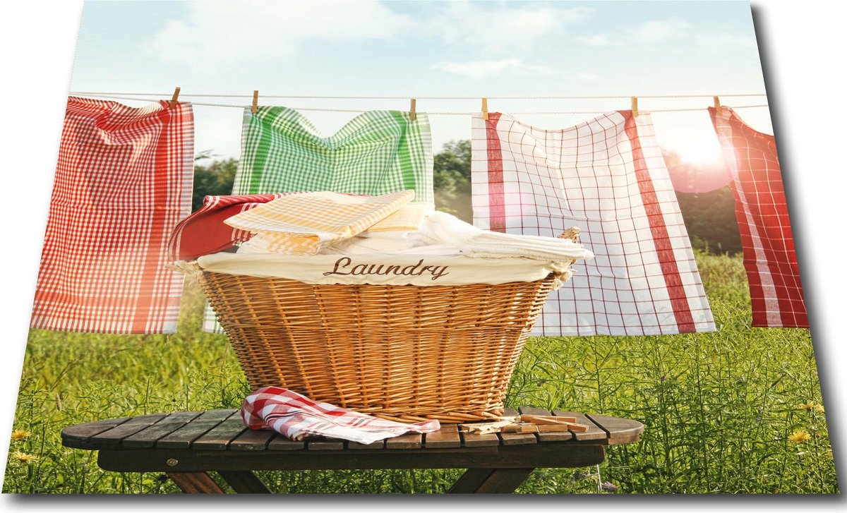 Papillon Wasmachine beschermer mat - 60x60 cm. - Wasmand & Theedoek