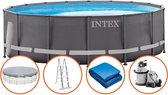 Intex Ultra Frame zwembad 488 x 122 cm-Met zandfilterpomp (met reparatiesetje)
