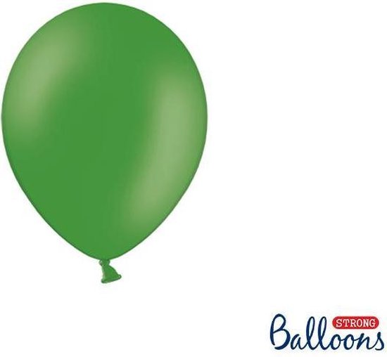 """Strong Ballonnen 12cm, Pastel Emerald groen (1 zakje met 100 stuks)"""
