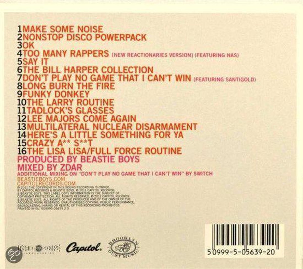 Hot Sauce Committee Part Two, Beastie Boys CD (album) Muziek