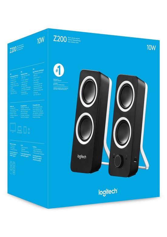Logitech Z200 - Multimedia Speakers - Zwart - Logitech