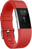 Eyzo Siliconen bandje - Fitbit Charge 2 - Rood - Large