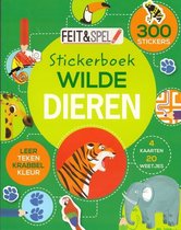 Feit en Spel - Wilde Dieren Stickerboek