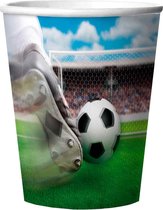 Voetbal Bekers 3D Plastic 250ml 4 stuks